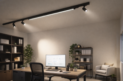 LINAX PRO soveltuu erinomaisesti toimistovalaistukseen, AI muokattu kuva